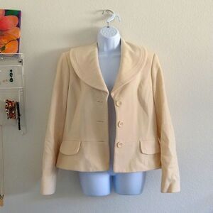 Wool Pea Coat Ivory size 12